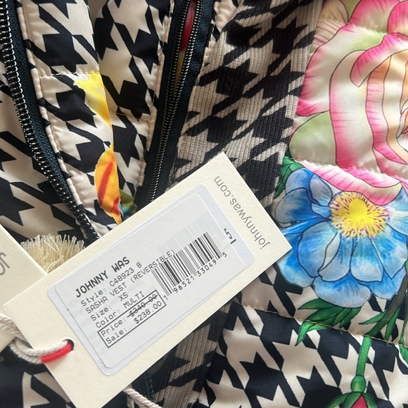 NWT Johnny Was Sasha Reversible Puffy Vest Size XS - Picture 7 of 14